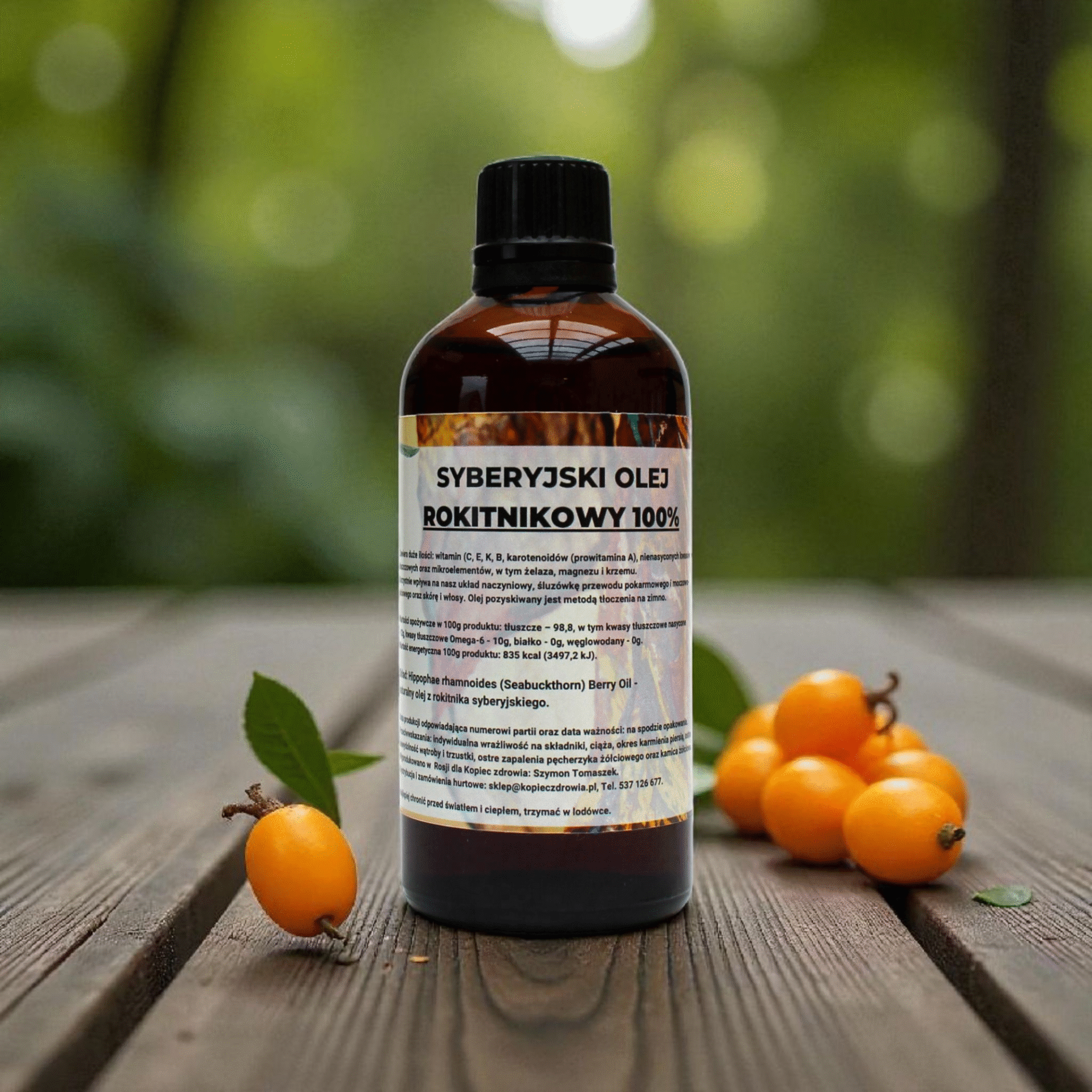 Olej rokitnikowy 100% naturalny 100ml